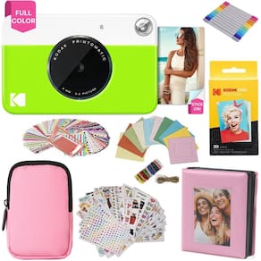 Câmera de impressão instantânea KODAK Printomatic, pacote de presente verde