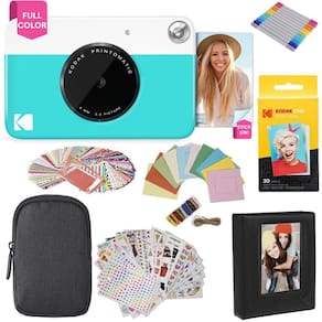 Câmera digital KODAK Printomatic de 5 MP com estojo e 20 pacotes de papel