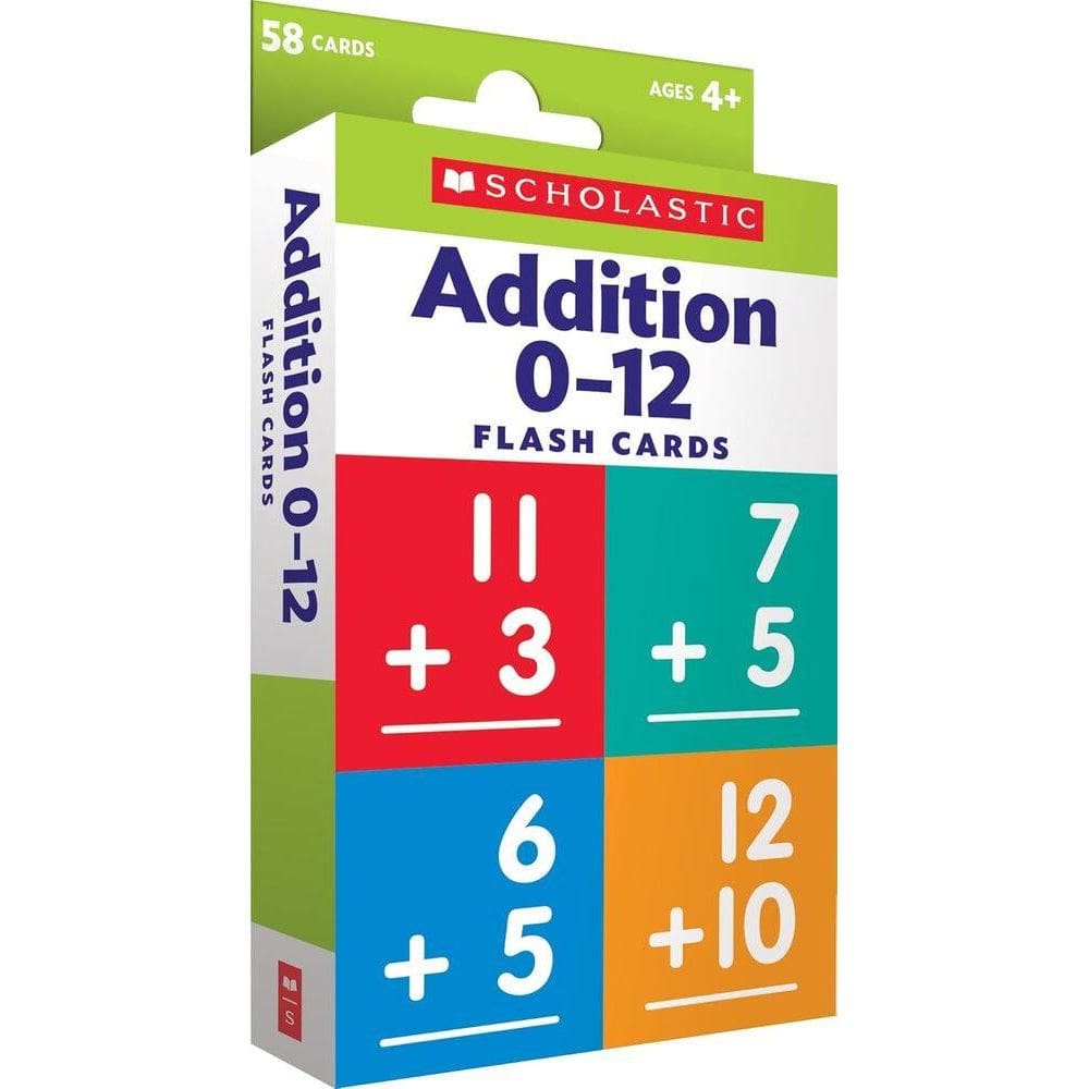Addition 0-12 - Scholastic Flash Cards