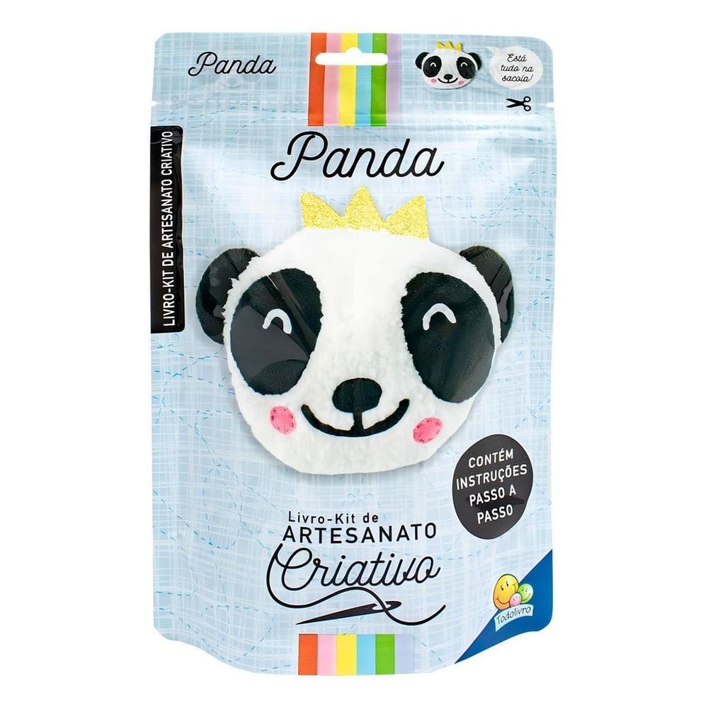 Livro-Kit de Artesanato Criativo - Panda