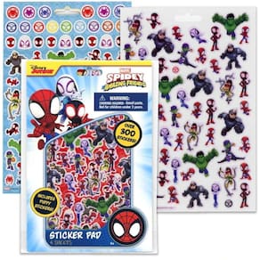Bloco de adesivos Marvel Spidey e seus incríveis amigos 4 folhas
