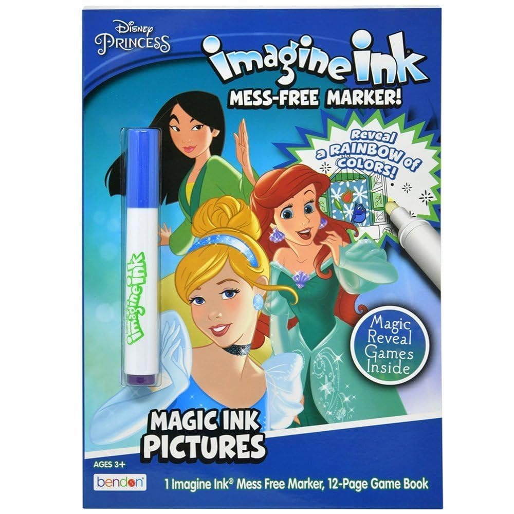 Livro para colorir Bendon D Princess Imagine Ink Magic Ink