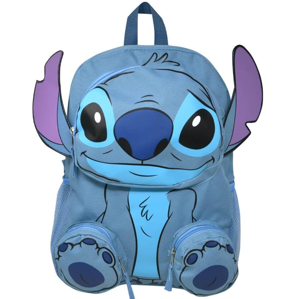 Mochila Disney Girls azul grande de 3 anos ou mais com bolso frontal