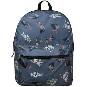Mochila infantil Disney multicolorida grande com design de Star Wars