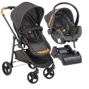 Carrinho Galzerano Extreme Caramelo Com Bebe Conforto E Base