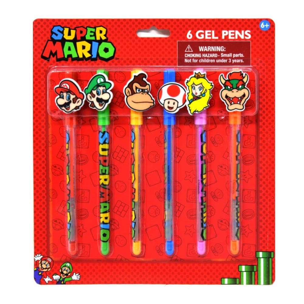Pacote de canetas de gel Super Mario 6