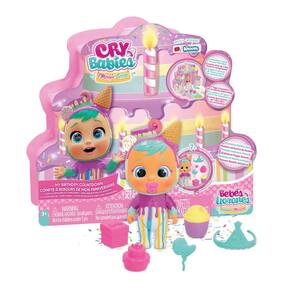 Toy Cry Babies Magic Tears My Birthday Countdown com 7 Acc