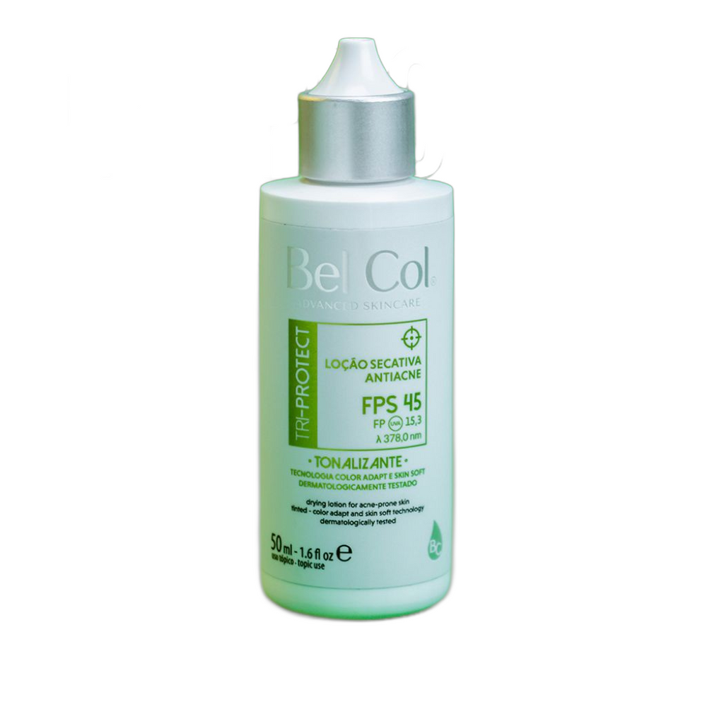 Loção Secativa Antiacne FPS 45 Tri-Protect 50ml Bel Col