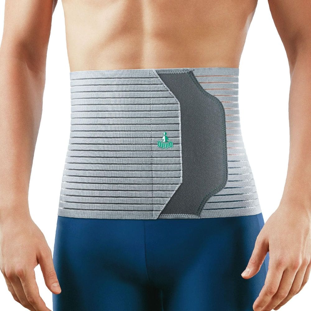 Pasta abdominal OPPO 2360 Respirável Pós-Parto Cinza XXL