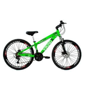 Bicicleta Tuff25/30 Freeride Aro 26 Verde Neon 21v Vikingx