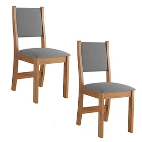 Conjunto 2 Cadeiras Estofadas Para Mesa de Jantar