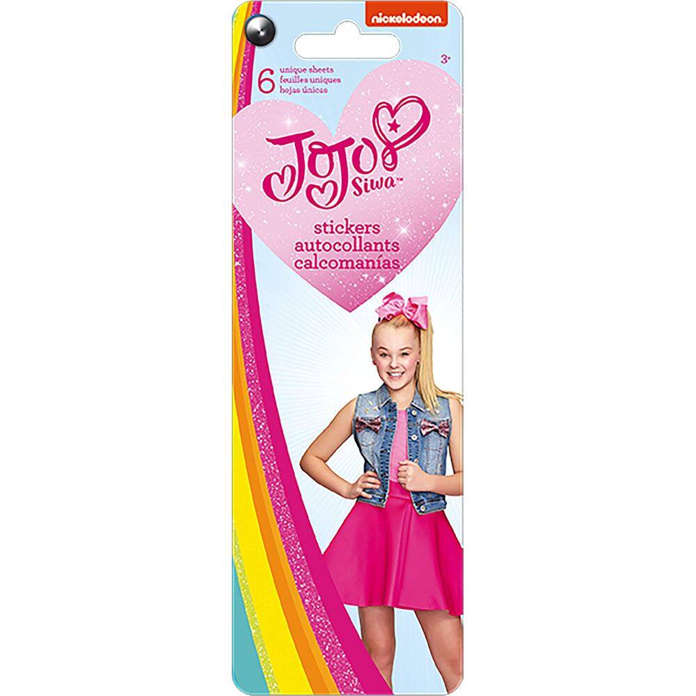 Pacote flip de adesivos JoJo Siwa, oficialmente licenciado em 6 folhas