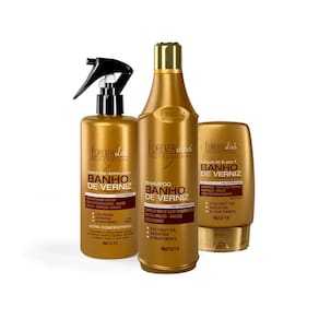 Kit Shampoo Quera. e Leave-in Banho de Verniz Forever Liss