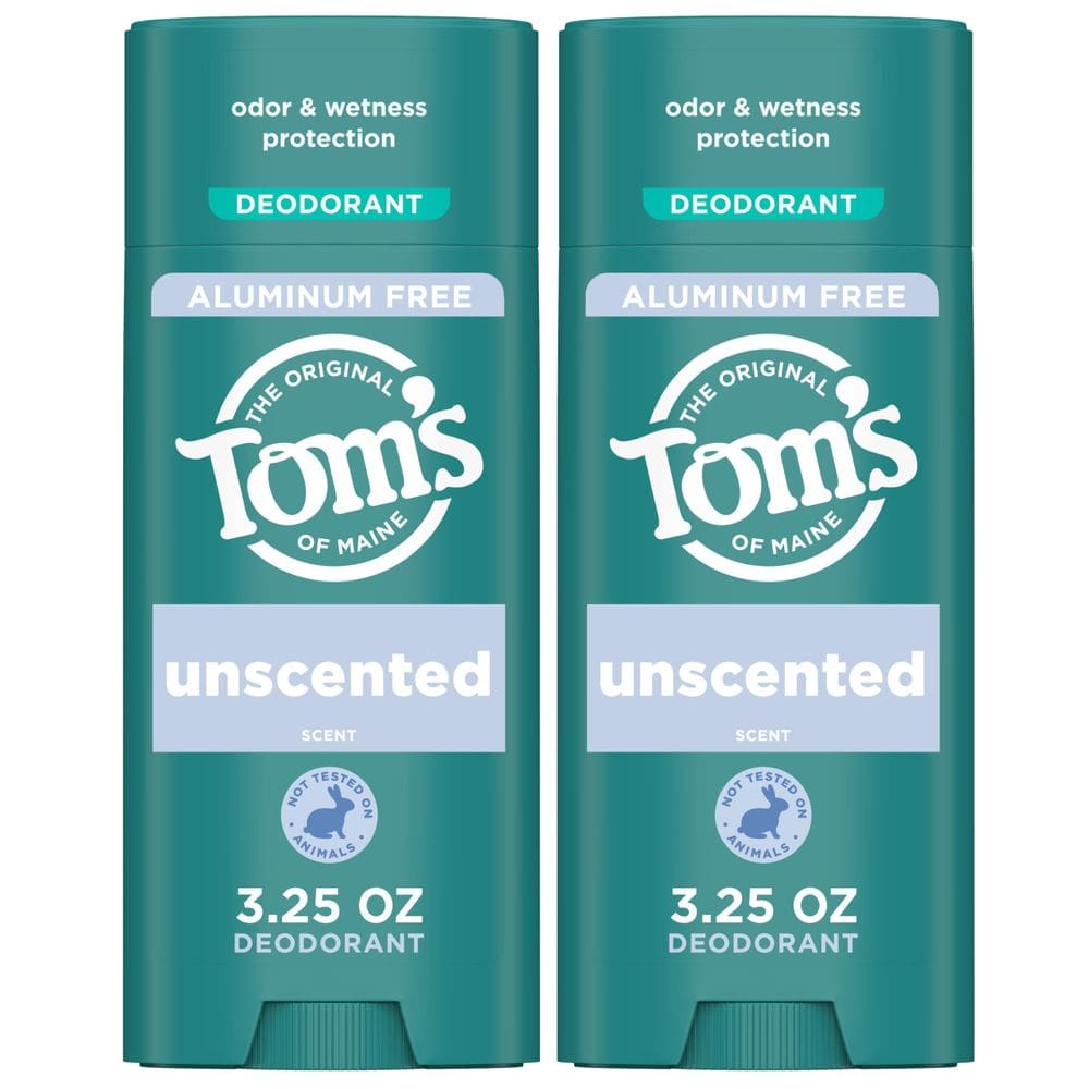 Desodorante Tom`s of Maine, sem perfume, sem alumínio, 95 ml (pacote com 2)