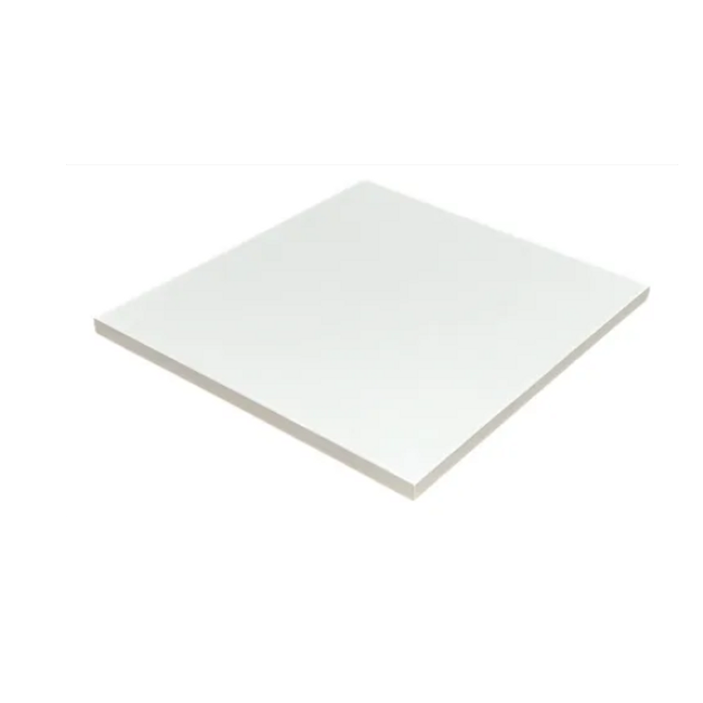 01 Un Chapa 15mm Madeira Mdf 60x60cm Placa Prateleira Branco Cód.1300