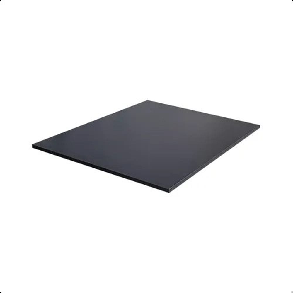 01 Un Chapa 15mm Madeira Mdf 60x60cm Placa Prateleira Preto Cód.1300