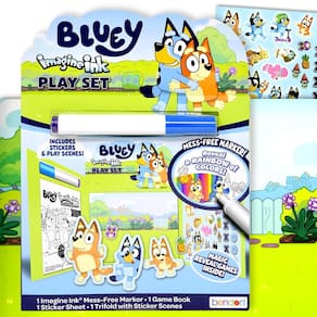 Conjunto de adesivos e colorir Bendon Bluey Imagine Ink Kids