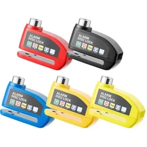 Cadeado Alarme Moto Anti Furto Bike Motocicleta Sirene Trava Chave Tetra