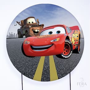 Painel Decorativo para Festa 1,80x1,80 metros Vesti Fácil com Elástico Carros - Fera Print