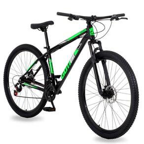 Bicicleta Aro 29 Alumínio Gott Rocker Freios A Disco Suspensão 21v 17 Preto Verde