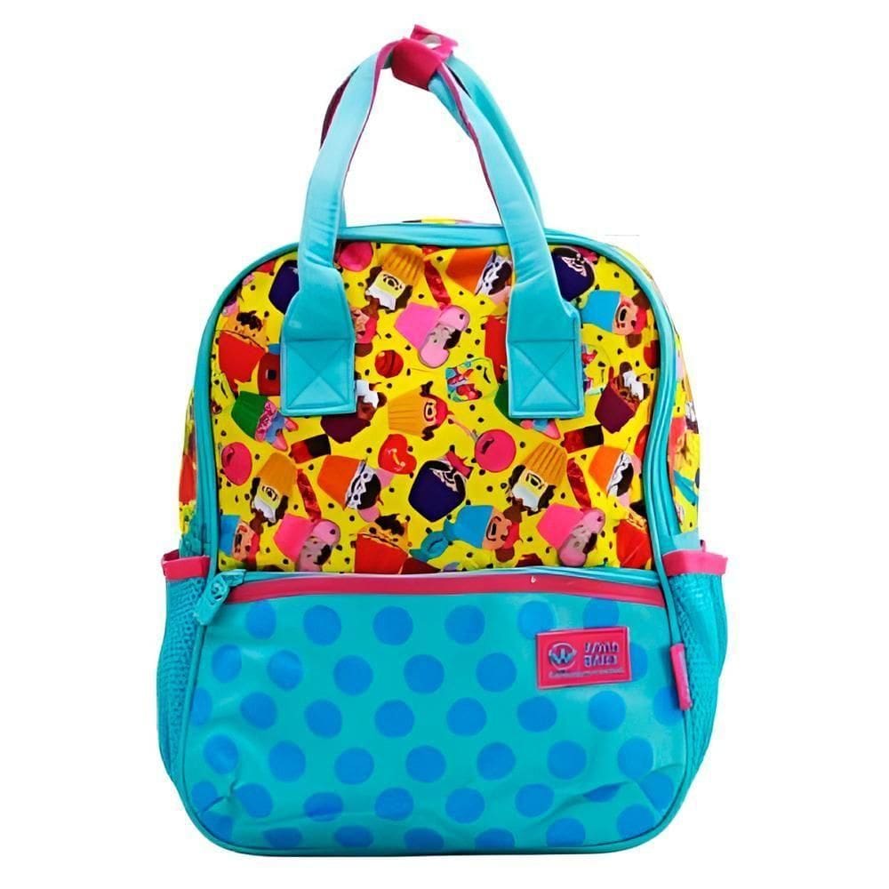 Mochila De Costas Bolsa Baby Feminina Docinhos Azul