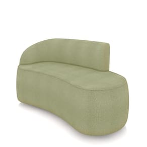 Sofá 2 Lugares Orgânico 140 Cm Morgan Bouclê Pistache D03 - D`rossi