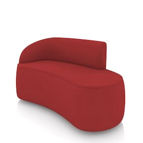 Sofá 2 Lugares Orgânico 140 Cm Morgan Veludo Marsala D03 - D`rossi
