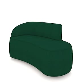 Sofá 2 Lugares Orgânico 140 Cm Morgan Bouclê Verde D03 - D`rossi