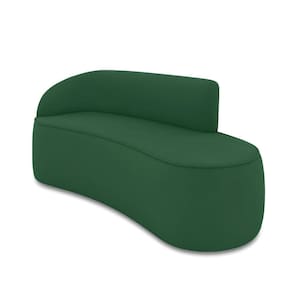 Sofá 3 Lugares Orgânico 180 Cm Morgan Veludo Verde D03 - D`rossi