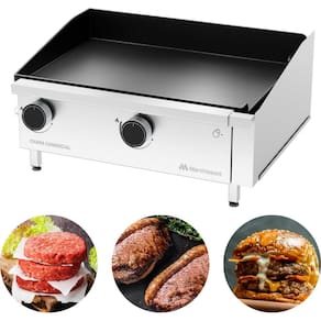 Chapa Comercial 2 Queimadores 5mm 40x60 A Gás Inox Marchesoni