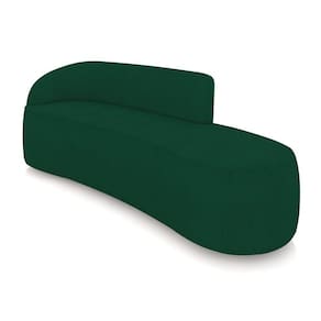 Sofá 4 Lugares Orgânico 220 Cm Morgan Bouclê Verde D03 - D`rossi