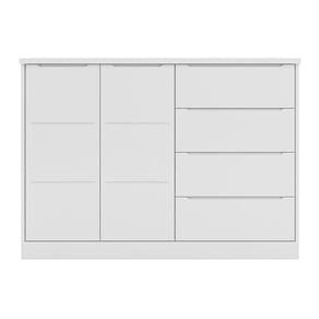 Cômoda Infantil Pérola Com 2 Portas E 4 Gavetas Branco - Phoenix Baby Branco
