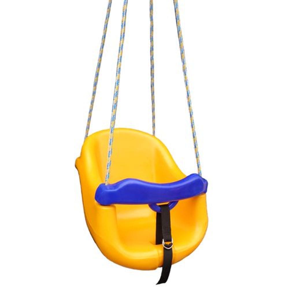 Balanço Infantil Amarelo - Brinquedo Educativo para Bebês e Crianças Pequenas
