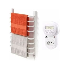 Toalheiro Termico Grande Branco 110V Direito + Timer Digital