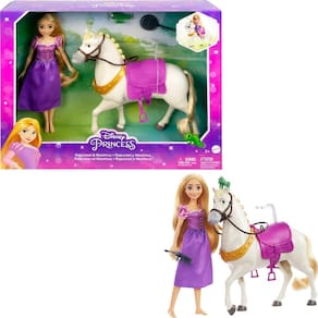 Conjunto de brinquedos Mattel Disney Princess Rapunzel Fashion Doll & Horse