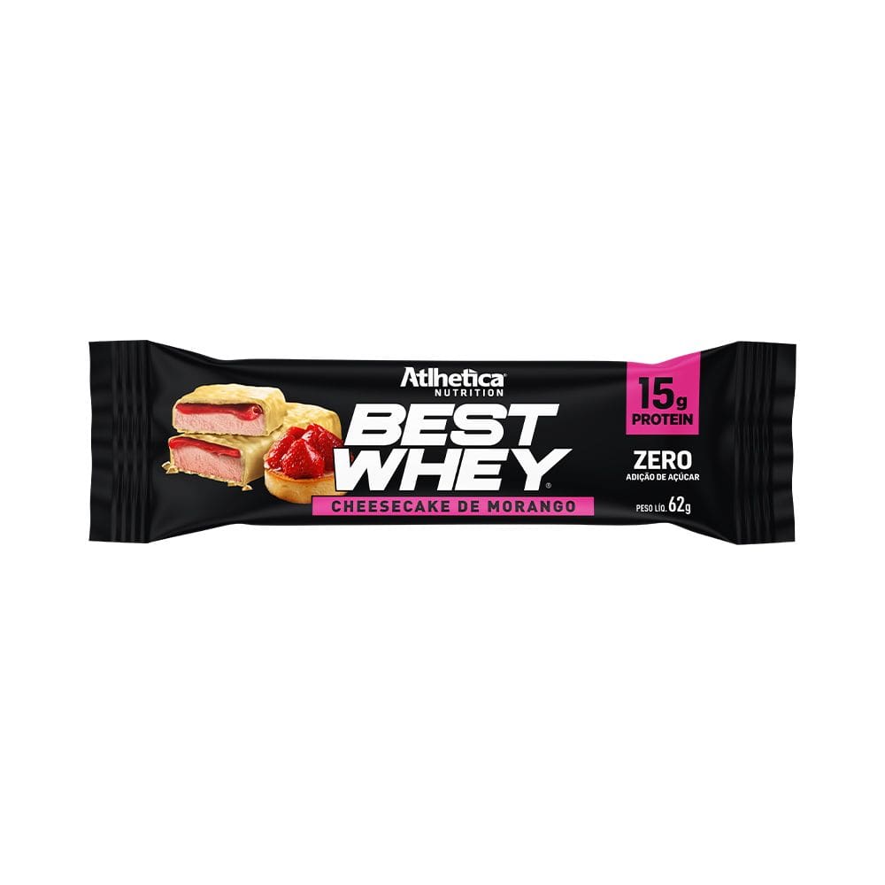 Best Whey Bar Zero Atlhetica Nutrition Morango