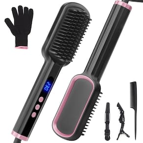 Escova de alisamento de cabelo UNOBEY com cerâmica iônica negativa
