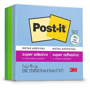Bloco De Recado Post-it Coleção Oasis 76x76mm - 3m