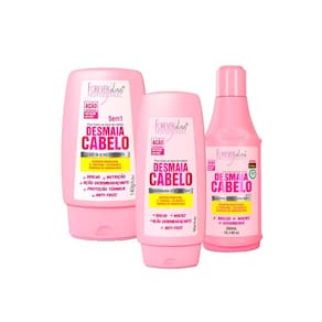 Kit Desmaia Cabelo Shampoo, Condi. e Leave-in Forever Liss