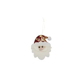 Enfeite de Natal Rostinhos Le de Feltro Vermelho - Item Variado