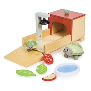 Conjunto para animais de estimação Tender Leaf Toys Tortoise com mamãe e bebê de 3 anos ou mais