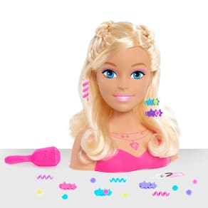 Styling Head Barbie Fashionistas, 20 peças, loira de 8 polegadas