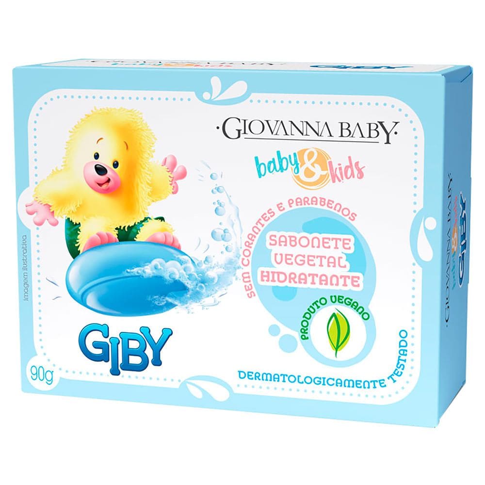 Sabonete em Barra Giovanna Baby & Kids Vegetal Hidratante Giby 90g