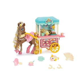 Carrinho de chá e guloseimas Playset Wild Manes Horse Toys Cherie`s