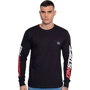 Camiseta Masculina Onbongo Manga Longa Preta ON377 Preto
