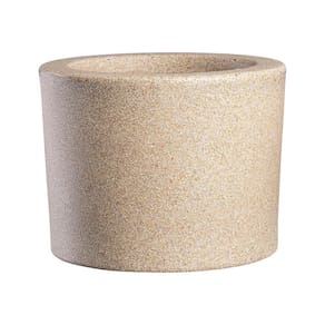 Vaso Jardim Redondo Afort Gramado Terrano Bege 12cm - Embalagem com 6 Unidades