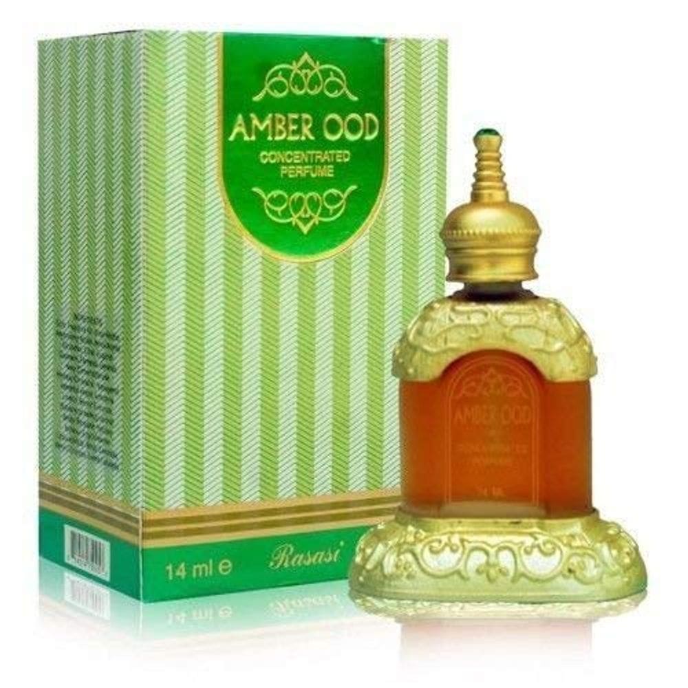 Óleo de perfume RASASI Amber Oudh unissex 14 ml Arabian Attar