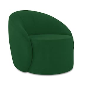 Poltrona Decorativa Orgânica Lua Suede Verde D03 - D`rossi