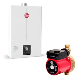 Kit Aquecedor 20 Litros GLP Bivolt + Bomba 120W 127V Rheem