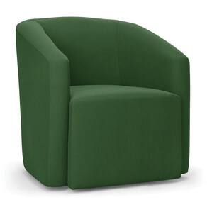 Poltrona Decorativa Orgânica Stella Max Suede Verde D03 - D`rossi